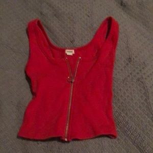 Zipper tank top